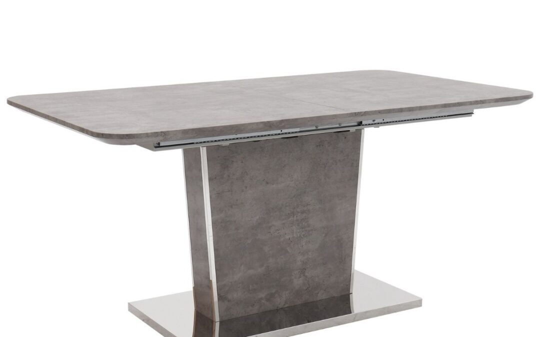 Burton Concrete Effect Extending Dining Table 1.6-2 M