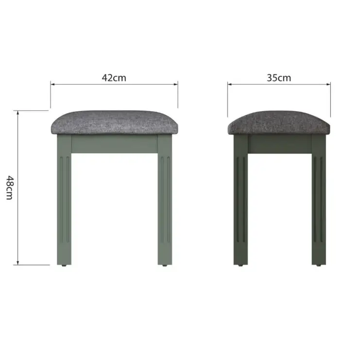 Dressing table stool online green