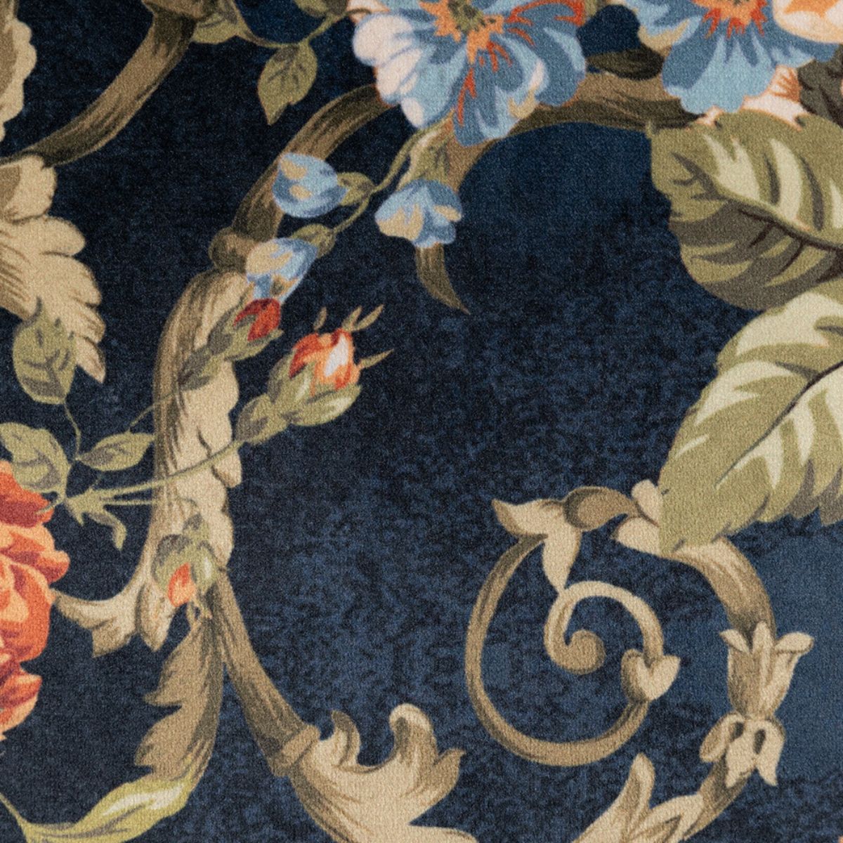 Baroque Navy Floral Cushion - 3