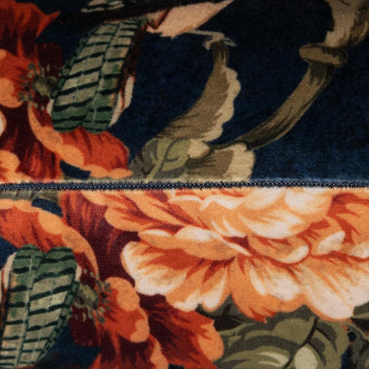 Baroque Navy Floral Cushion - 4