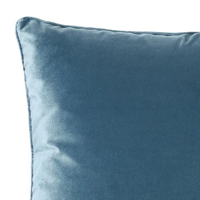 Bellini Blue Velour Cushion - 2
