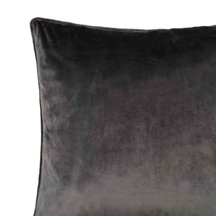 Bellini Charcoal Velour Cushion - 2