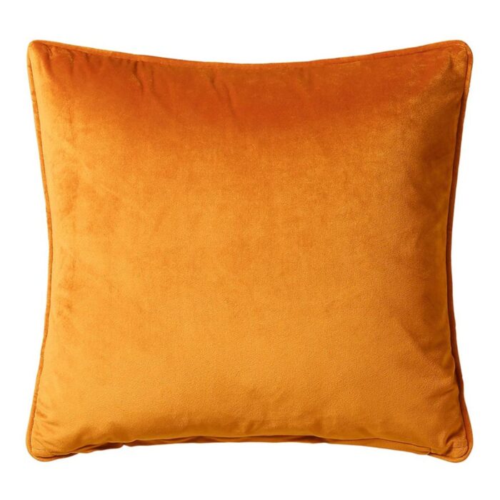 Bellini Velour Ochre Throw Pillow Cushion