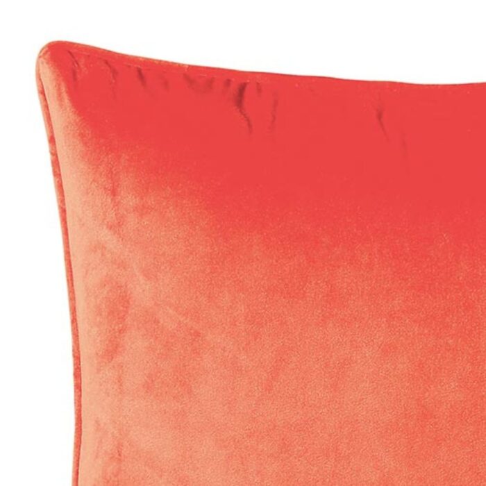 Bellini Orange Velour Cushion - 2