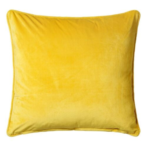 Yellow Velour Cushion