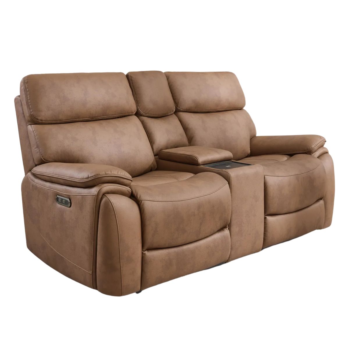 Biarritz brown 2 Seater Electric Recliner - 1