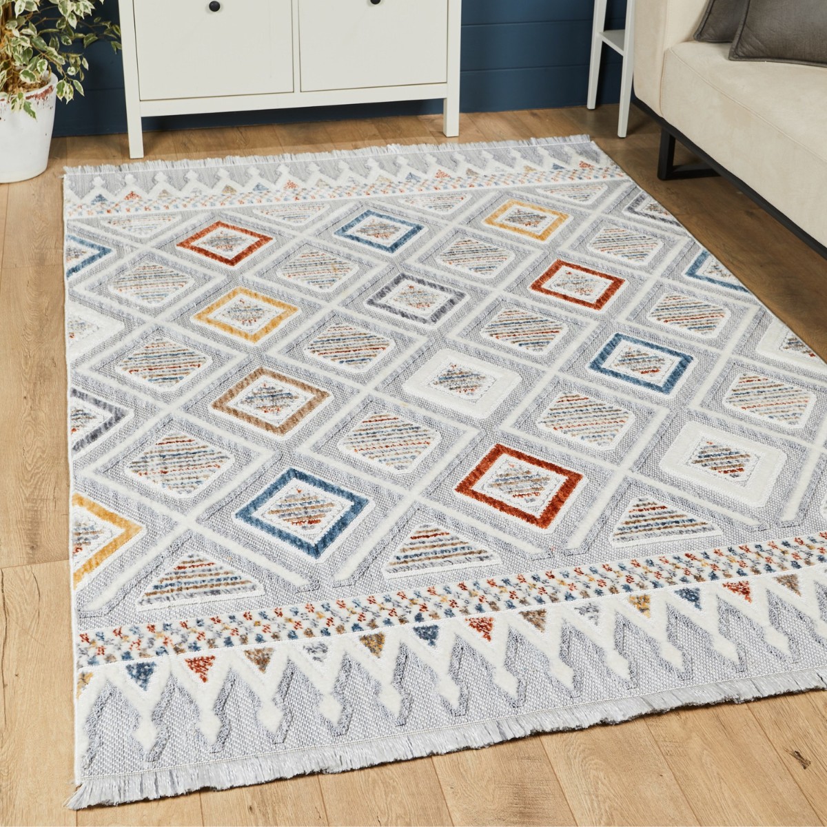 Broadway Diamond Weave Rug - 2