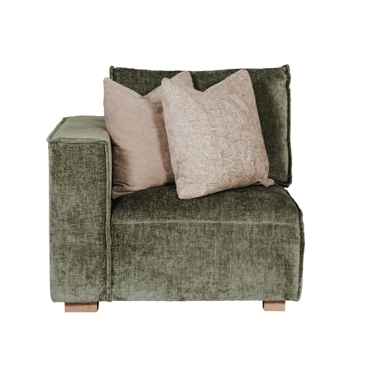 Brogan Modular Arm Left Hand Facing Olive - 2