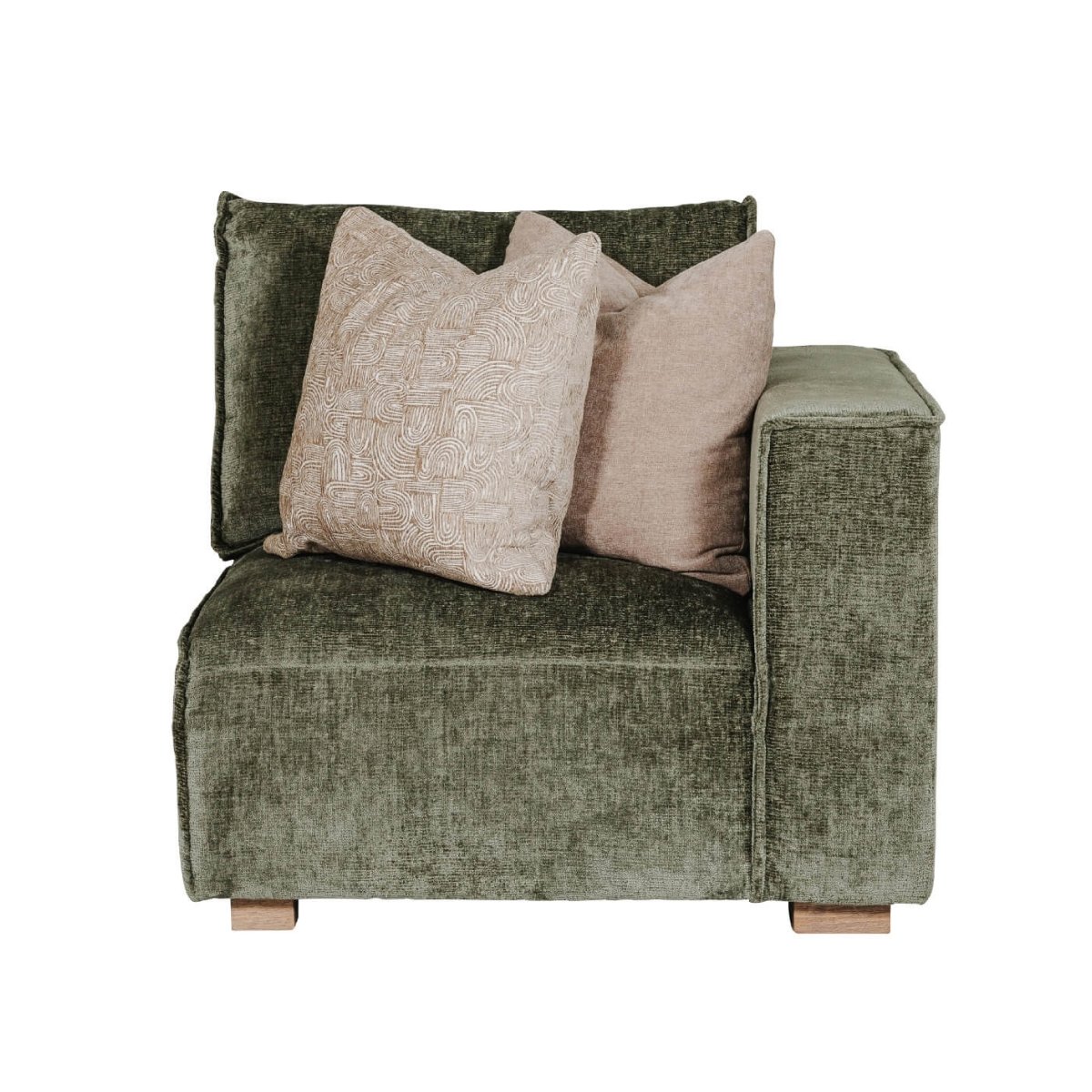 Brogan Modular Arm Right Hand Facing Olive - 1