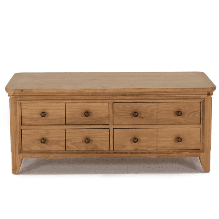 CRM-007 - Cassandra Oak Coffee Table with Drawers - 1