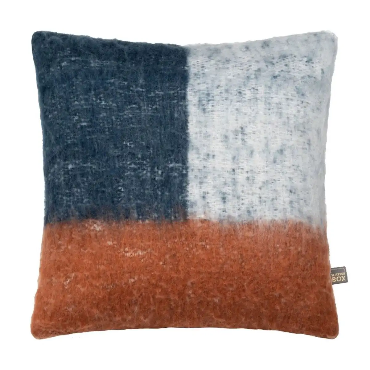 Cara Mohair Wool Cushion Orange - 1
