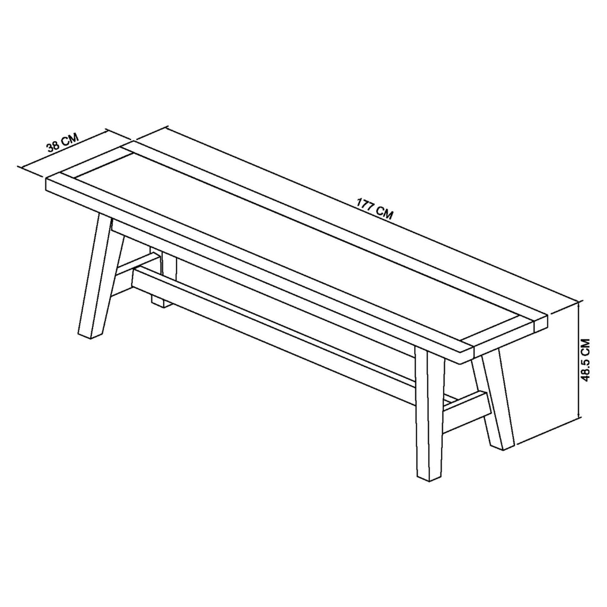 Chambery Dining Bench 6