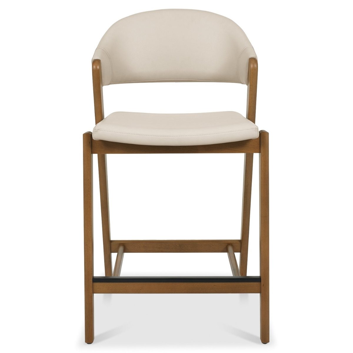 Chambery Rustic Oak Bar Stool Beige - 2