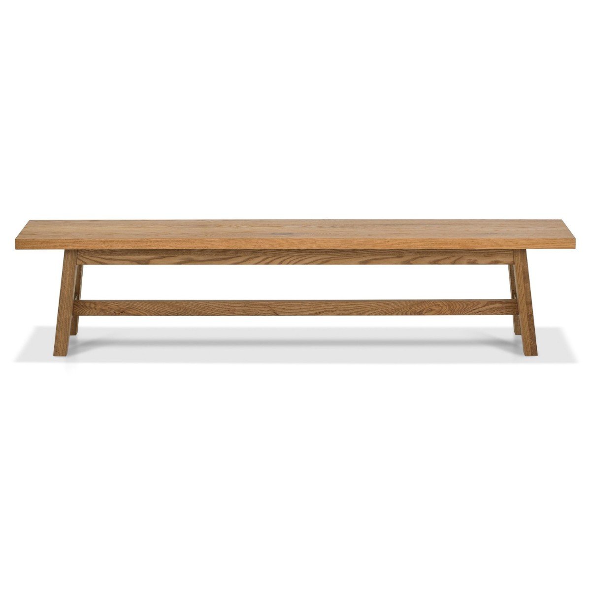 Chambery Rustic Oak Dining Bench - 2