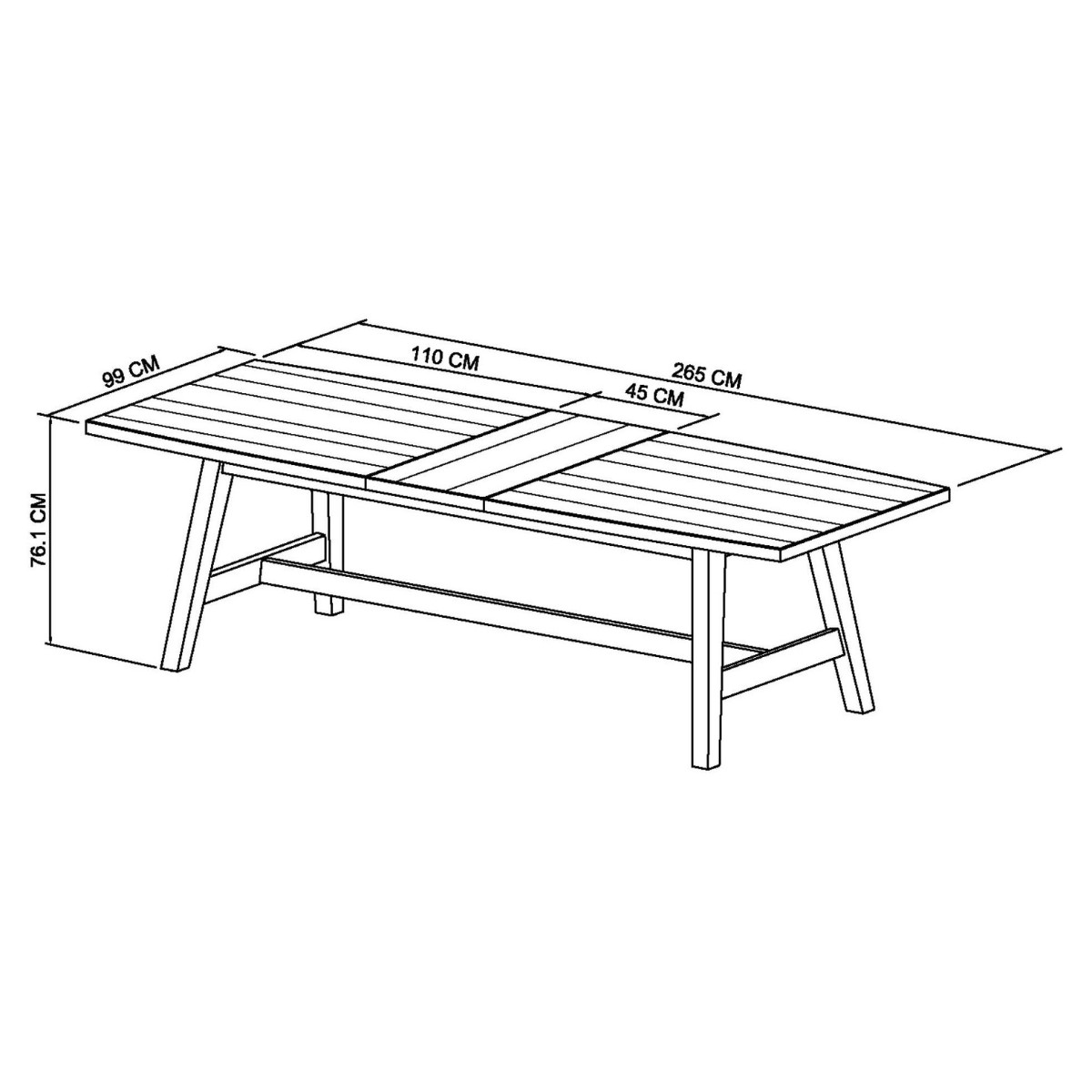 Chambery Rustic Oak Extendable Dining Table - 7