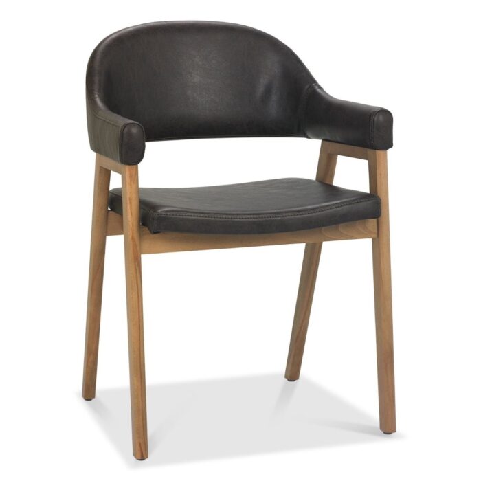 Chambery Velvet Dining Chair Brown 1