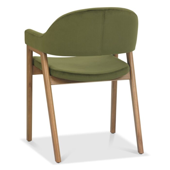 Chambery Velvet Dining Chair Green 3