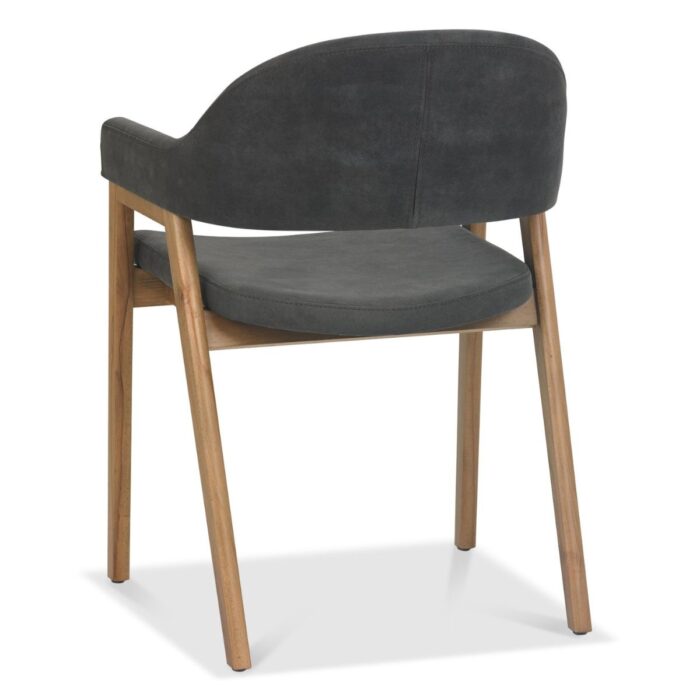 Chambery Velvet Dining Chair Grey 3