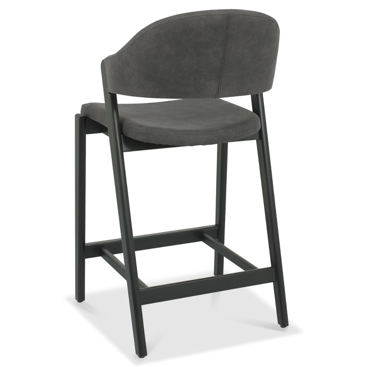 Chambery Weathered Oak Bar Stool Dark Grey - 3