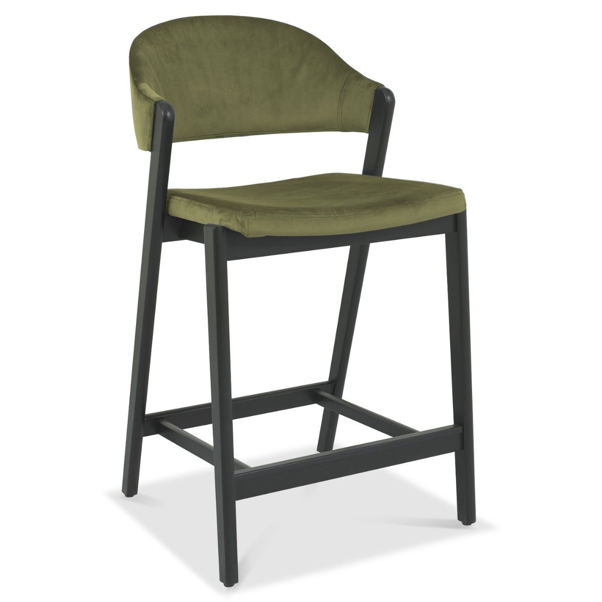 Chambery Weathered Oak Bar Stool Green - 1