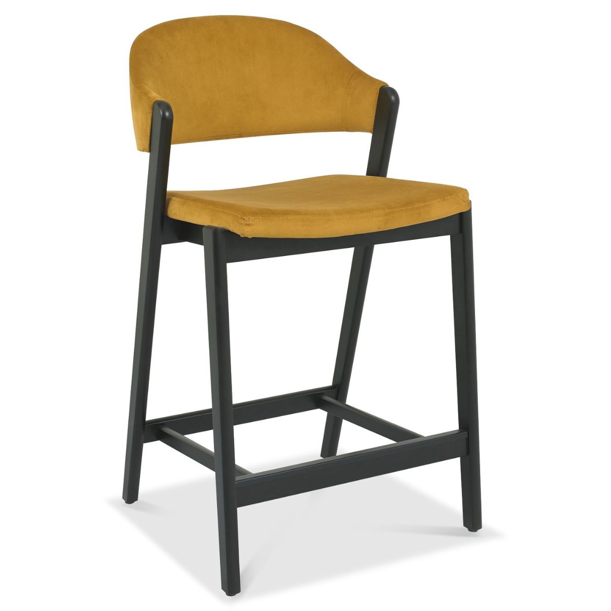 Chambery Weathered Oak Bar Stool Yellow - 1