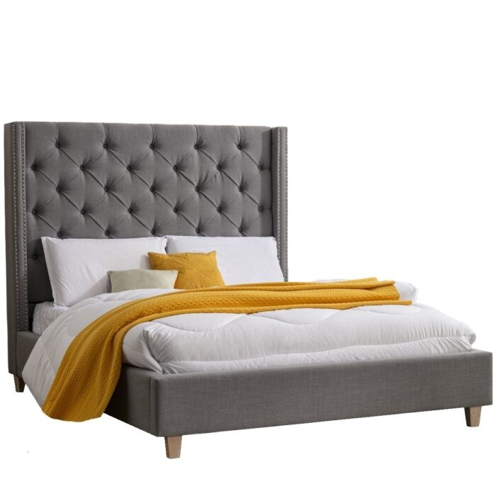 Charles tufted linen bed
