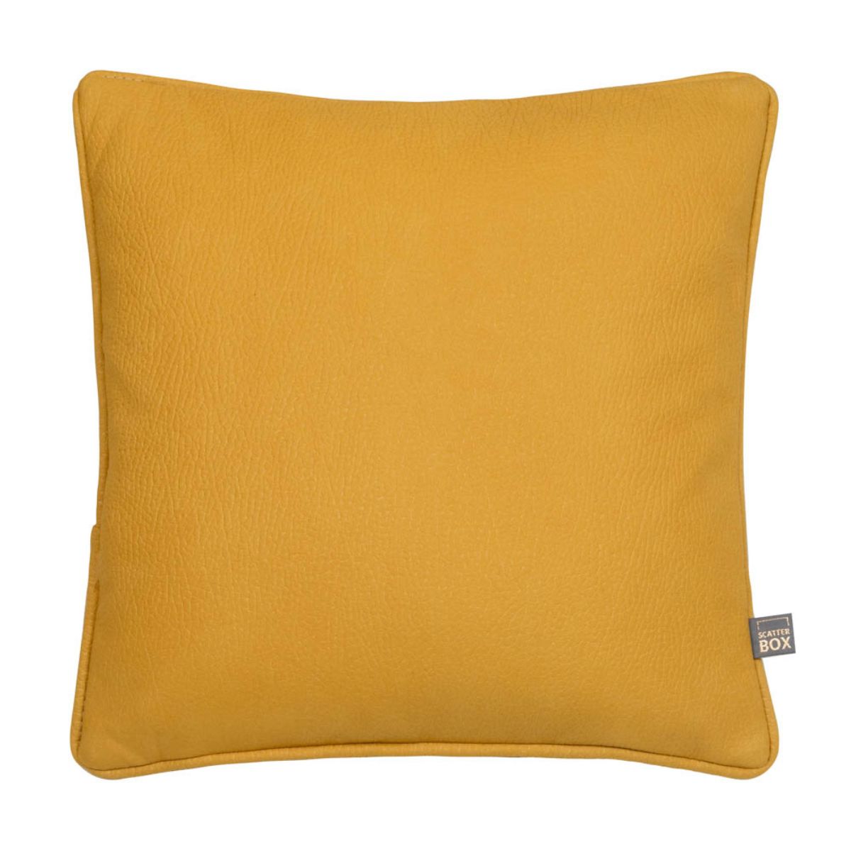 Chloe Leather Cushion Yellow - 1