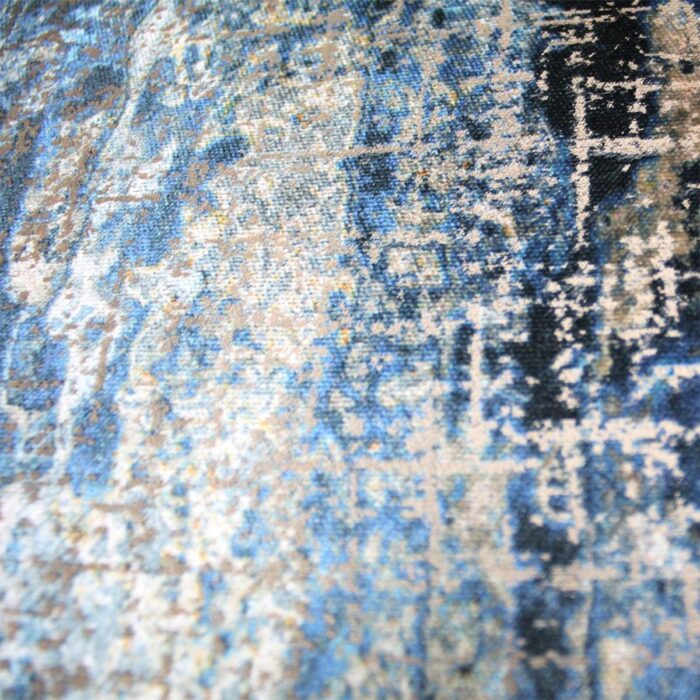 Comino Blue Abstract Metallic Cushion - 4