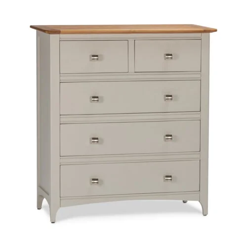 Grey 5 Drawer Dresser