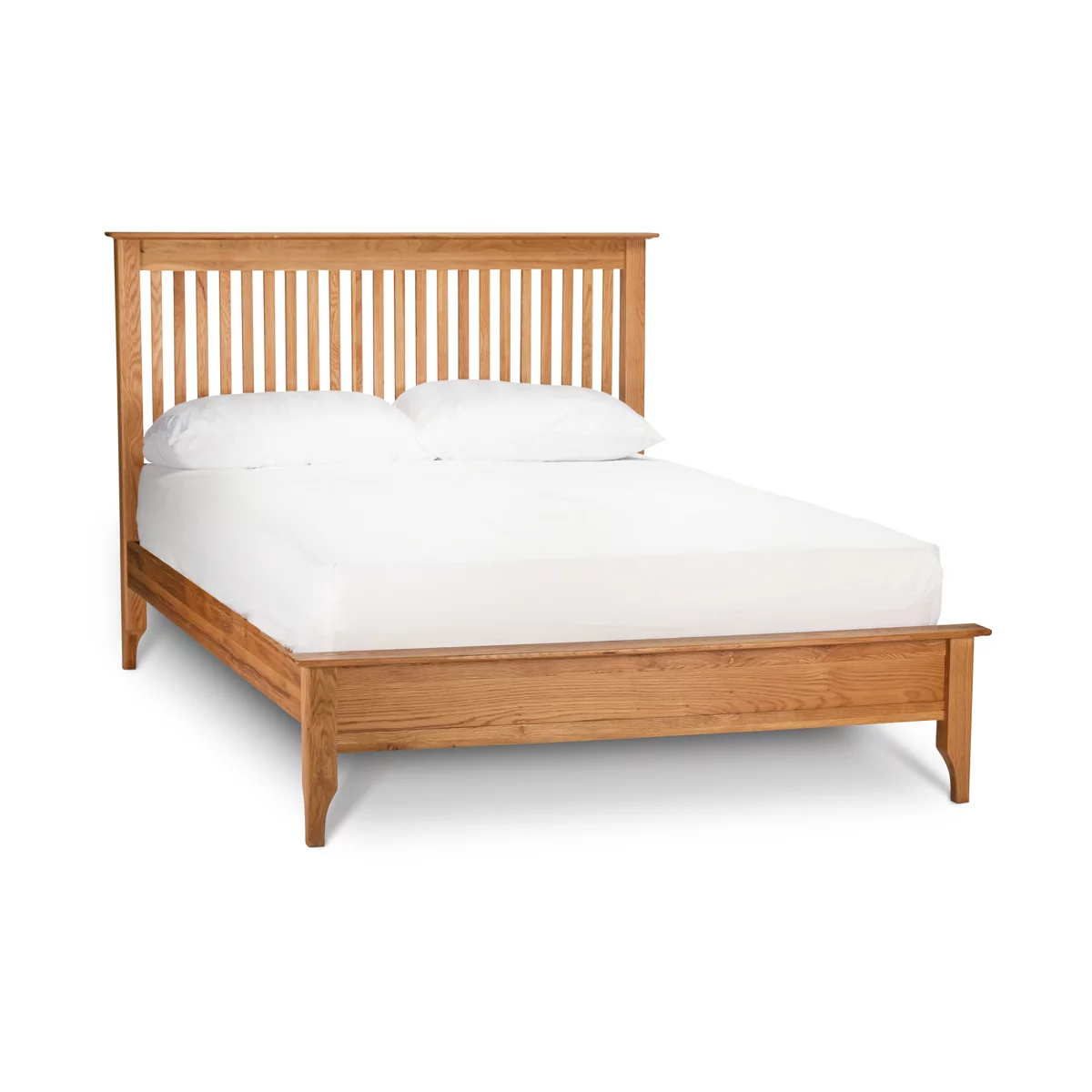 Light oak store king bed frame