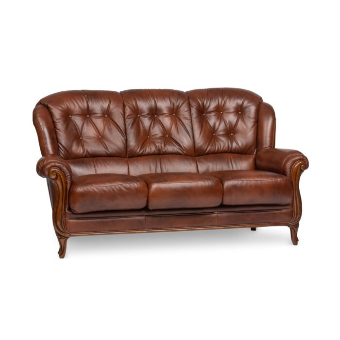 Terni Leather 3 Seater Sofa