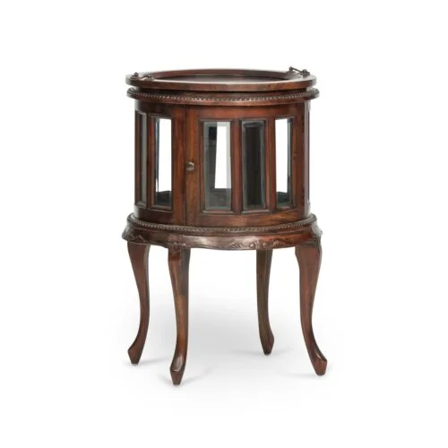 French Oval Victorian Drinks Cabinet