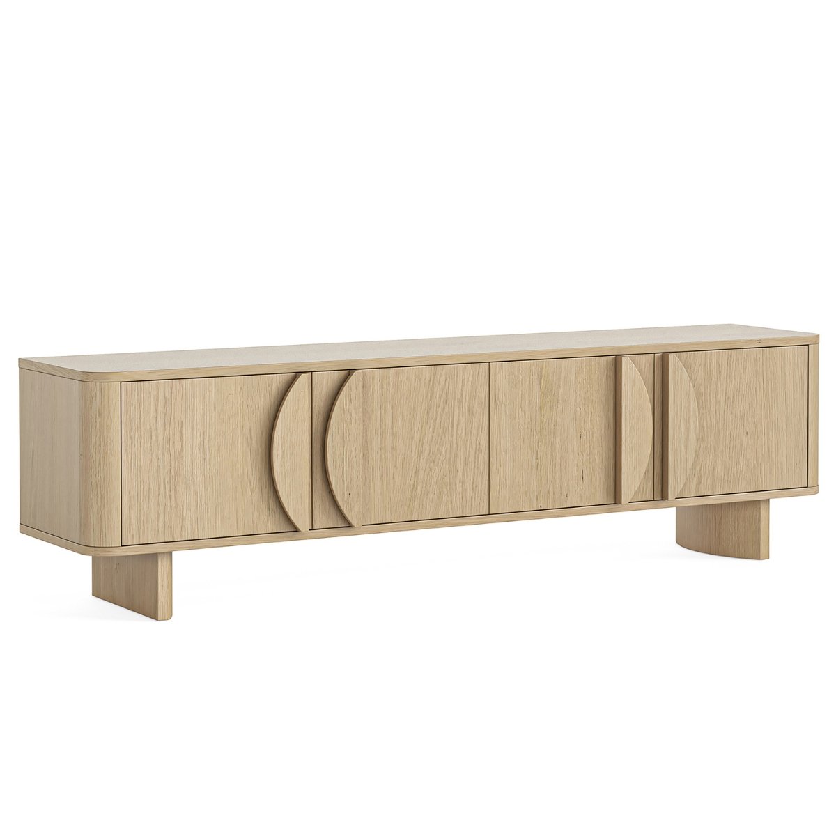 Cordelia Large Oak Media Unit - 1