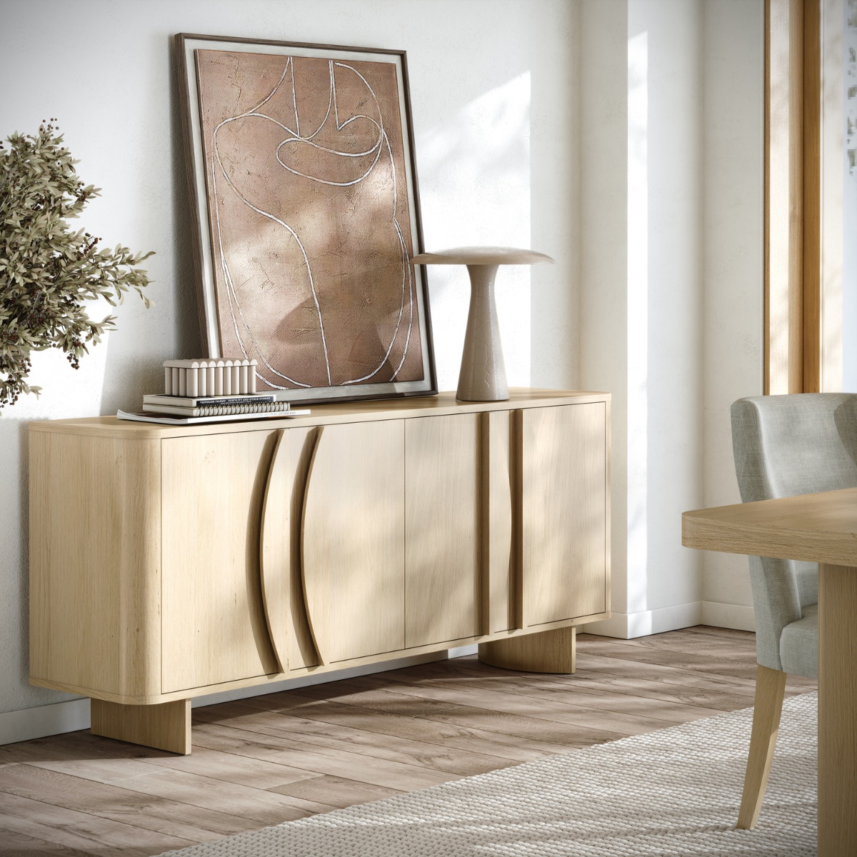 Cordelia Large Oak Sideboard - 2