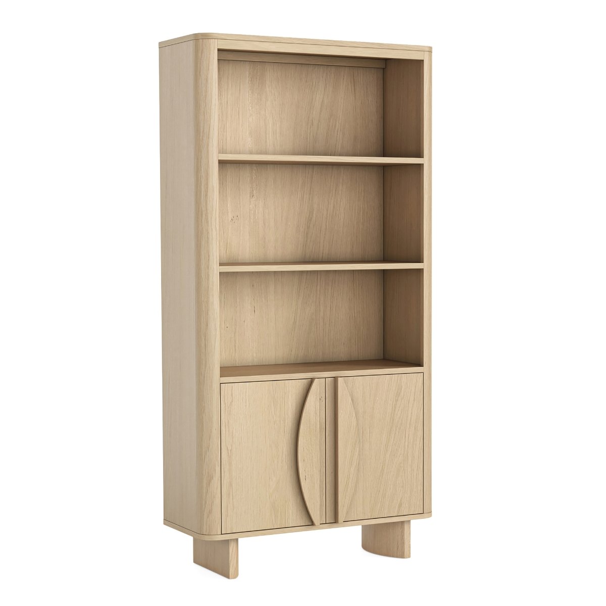 Cordelia Contemporary Oak Bookcase - 1