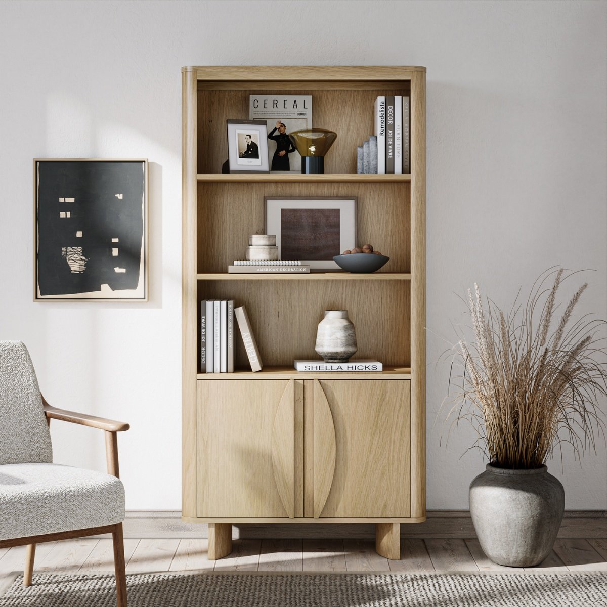 Cordelia Oak Bookcase - 2