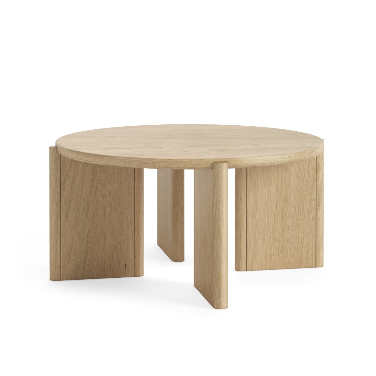 Cordelia Contemporary Oak Coffee Table - 1