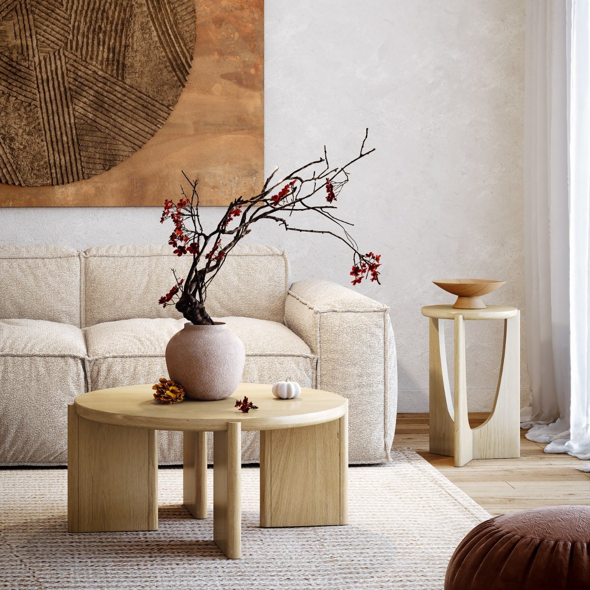 Cordelia Oak Coffee Table - 2
