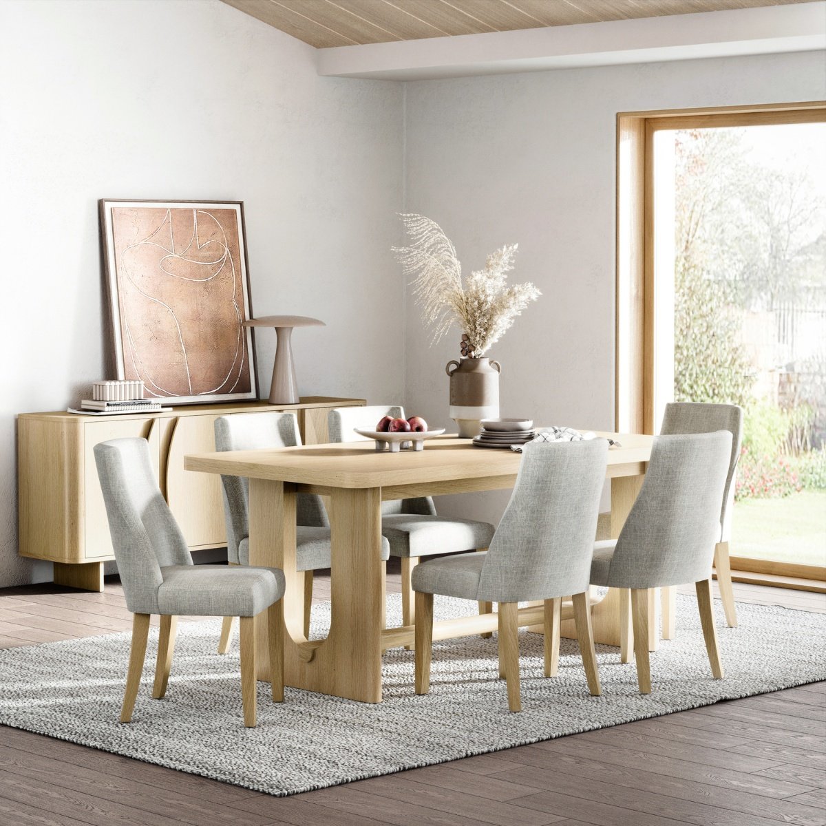 Cordelia Oak Extendable Dining Table - 3