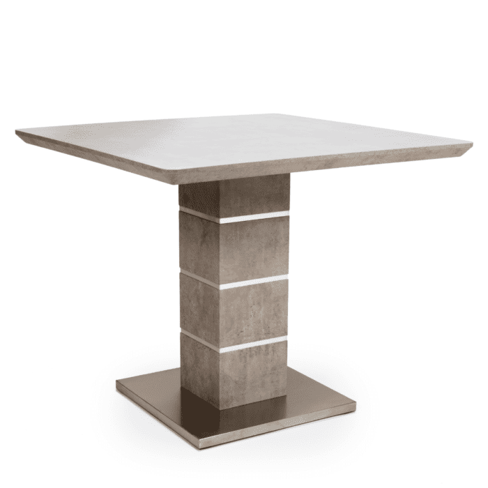 DEL-090 - Denny Square Concrete Effect Dining Table - 1