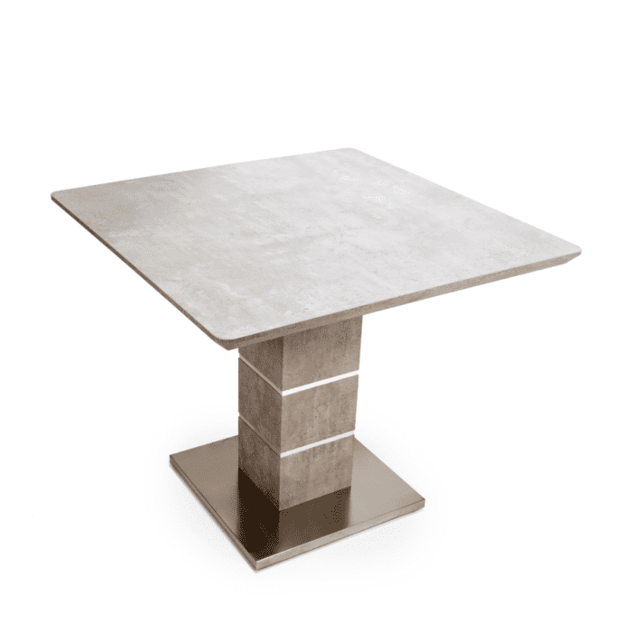 DEL-090 - Denny Square Concrete Effect Dining Table - 3