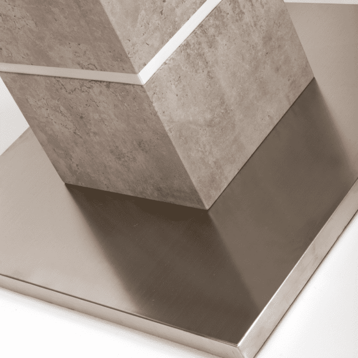 DEL-090 - Denny Square Concrete Effect Dining Table - 5