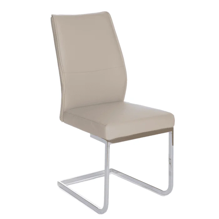 Grey cantilever store dining chairs