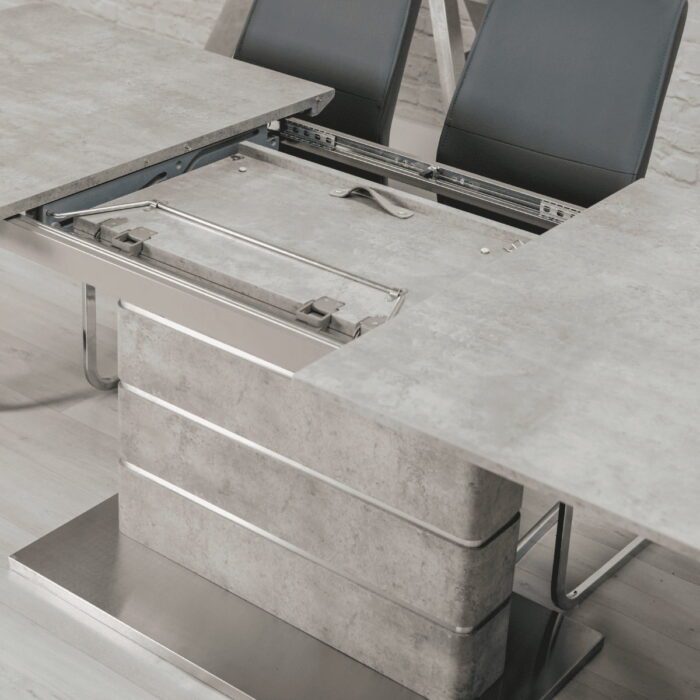 Denny Concrete Effect Dining Table - 8