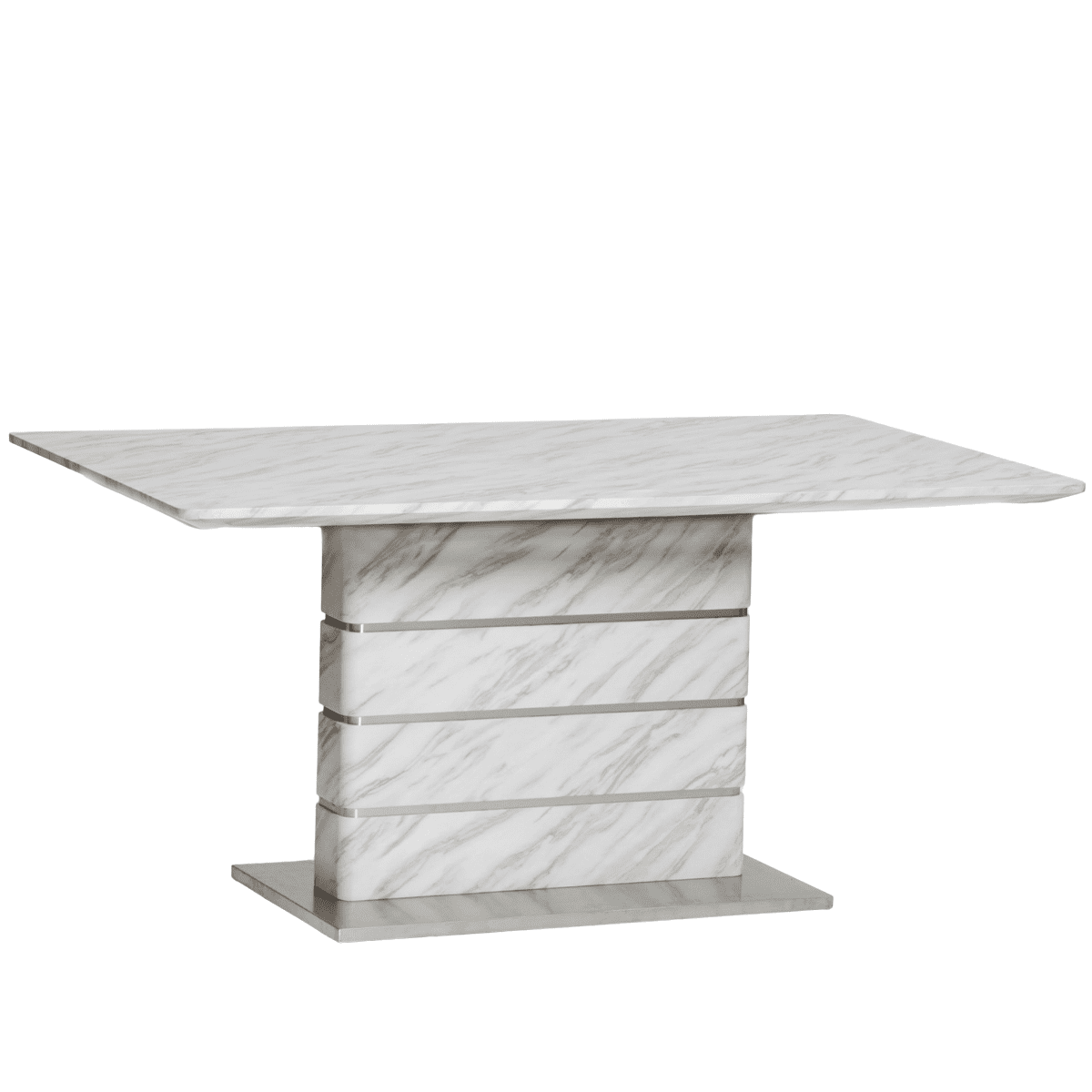 Denny Marble Effect Dining Table