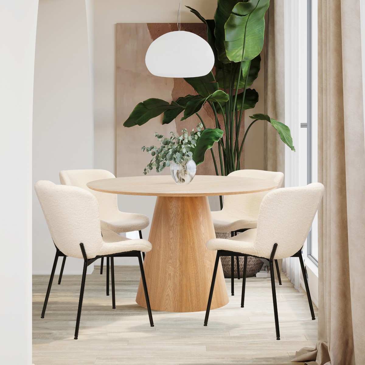 Dorsey Round Dining Table - 4