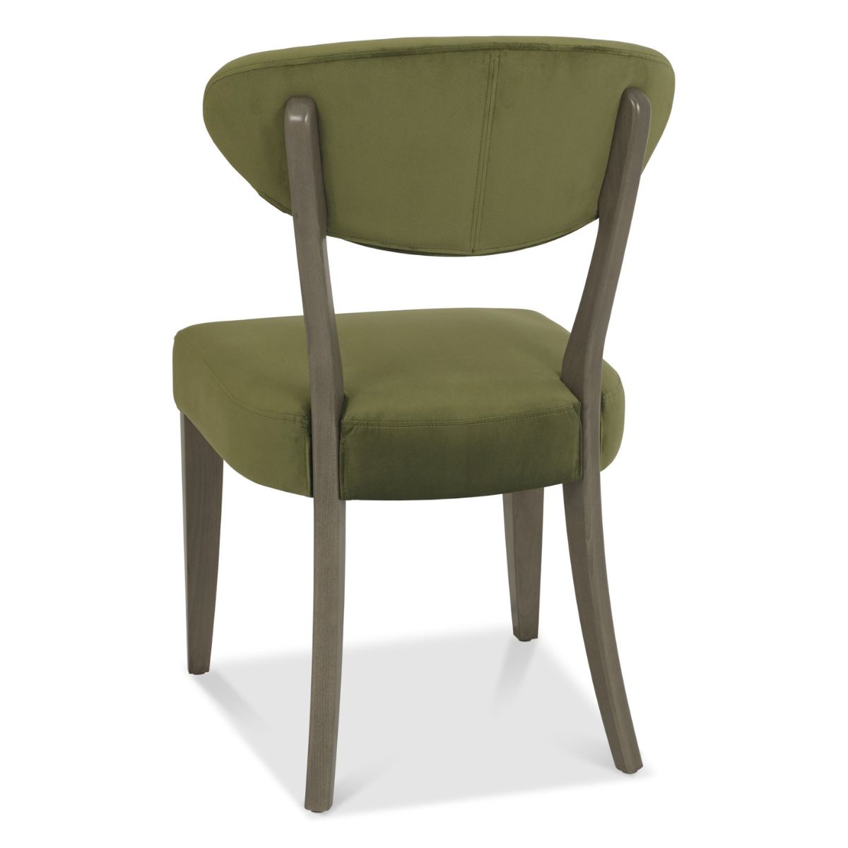 Elliot Fumed Oak Dining Chair Green - 3