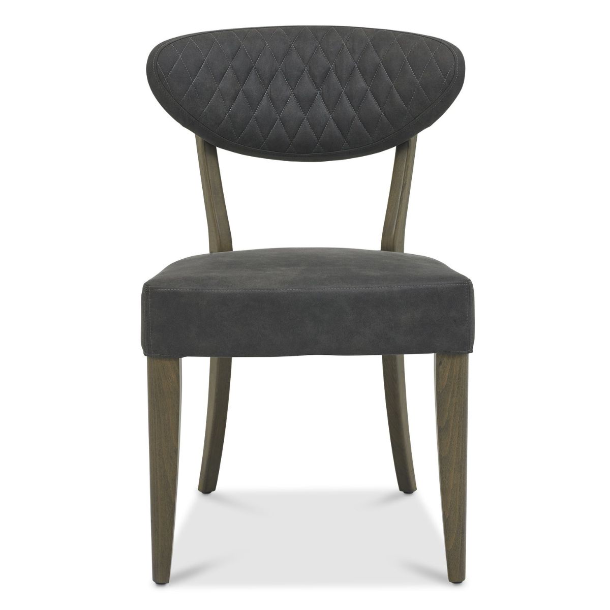 Elliot Fumed Oak Dining Chair Grey - 2