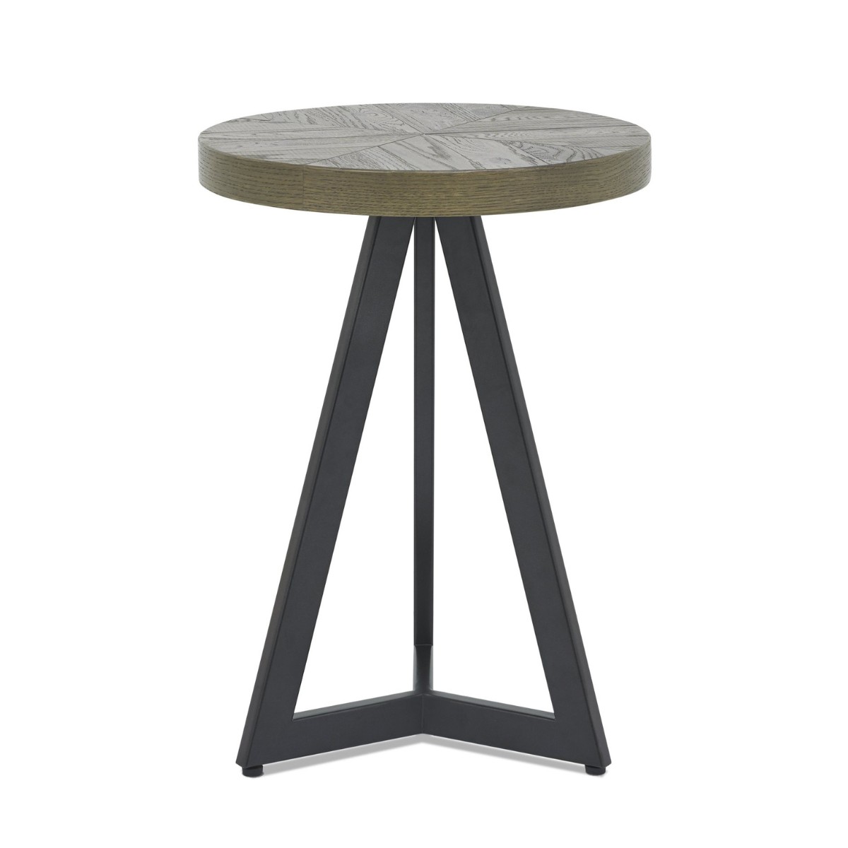 Elliot Weathered Oak Lamp Table - 1