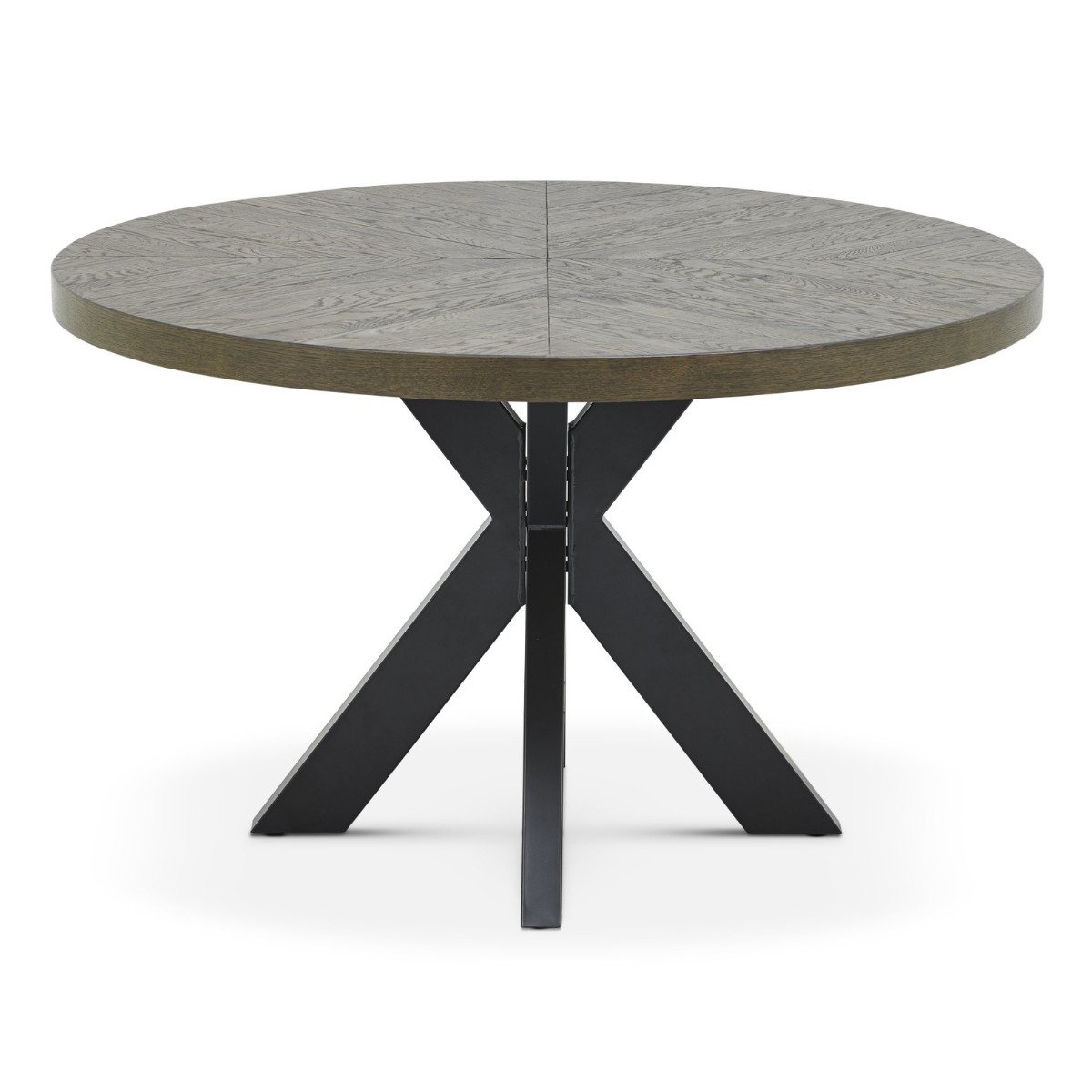 Elliot Fumed Oak Round Dining Table - 2